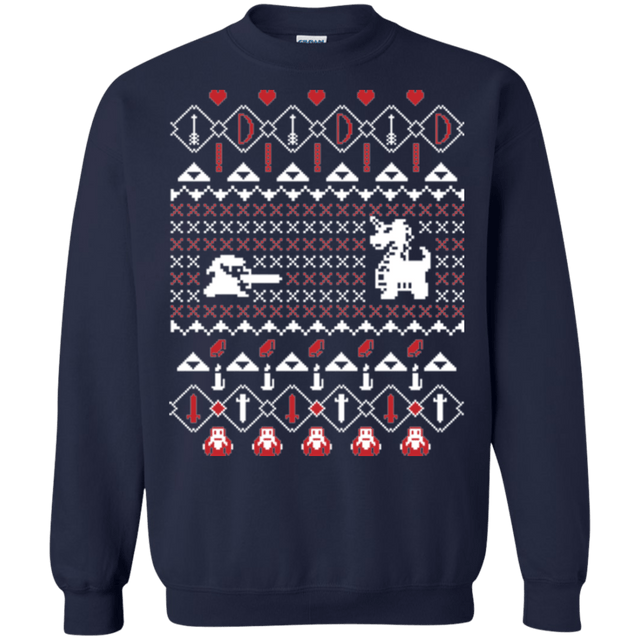 Sweatshirts Navy / Small Its Dangerous To Go Alone At Christmas Crewneck Sweatshirt