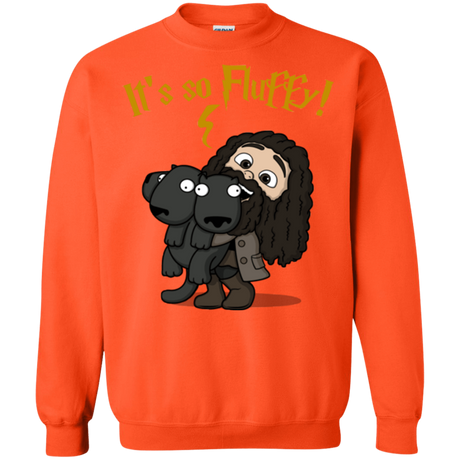 Sweatshirts Orange / Small Its So Fluffy Crewneck Sweatshirt