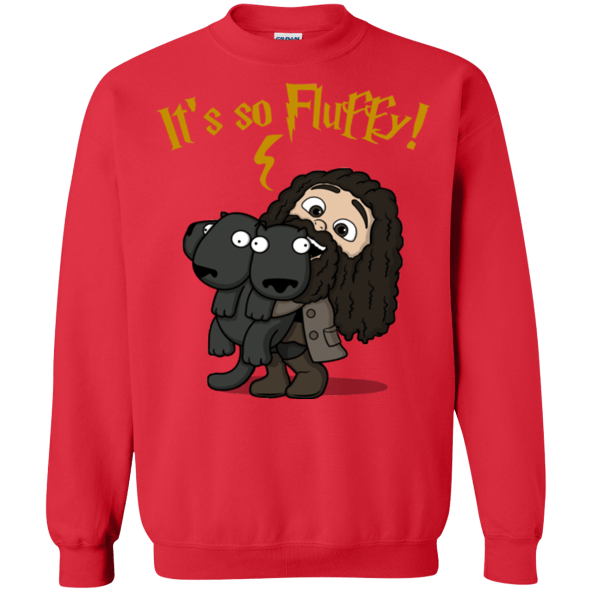 Sweatshirts Red / Small Its So Fluffy Crewneck Sweatshirt
