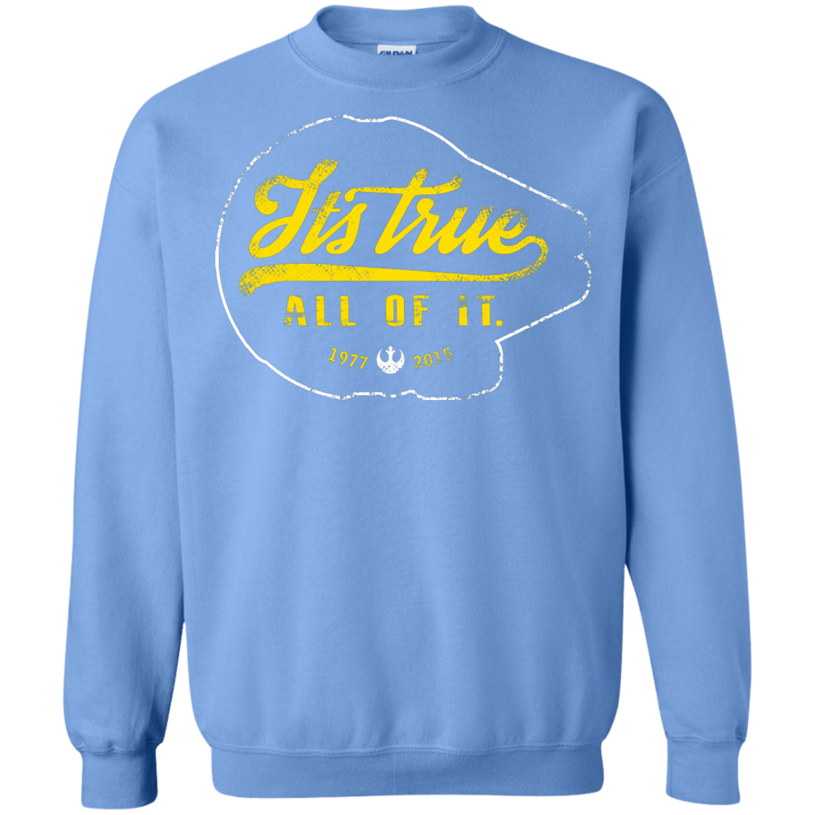 Sweatshirts Carolina Blue / S Its True Crewneck Sweatshirt