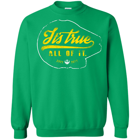 Sweatshirts Irish Green / S Its True Crewneck Sweatshirt