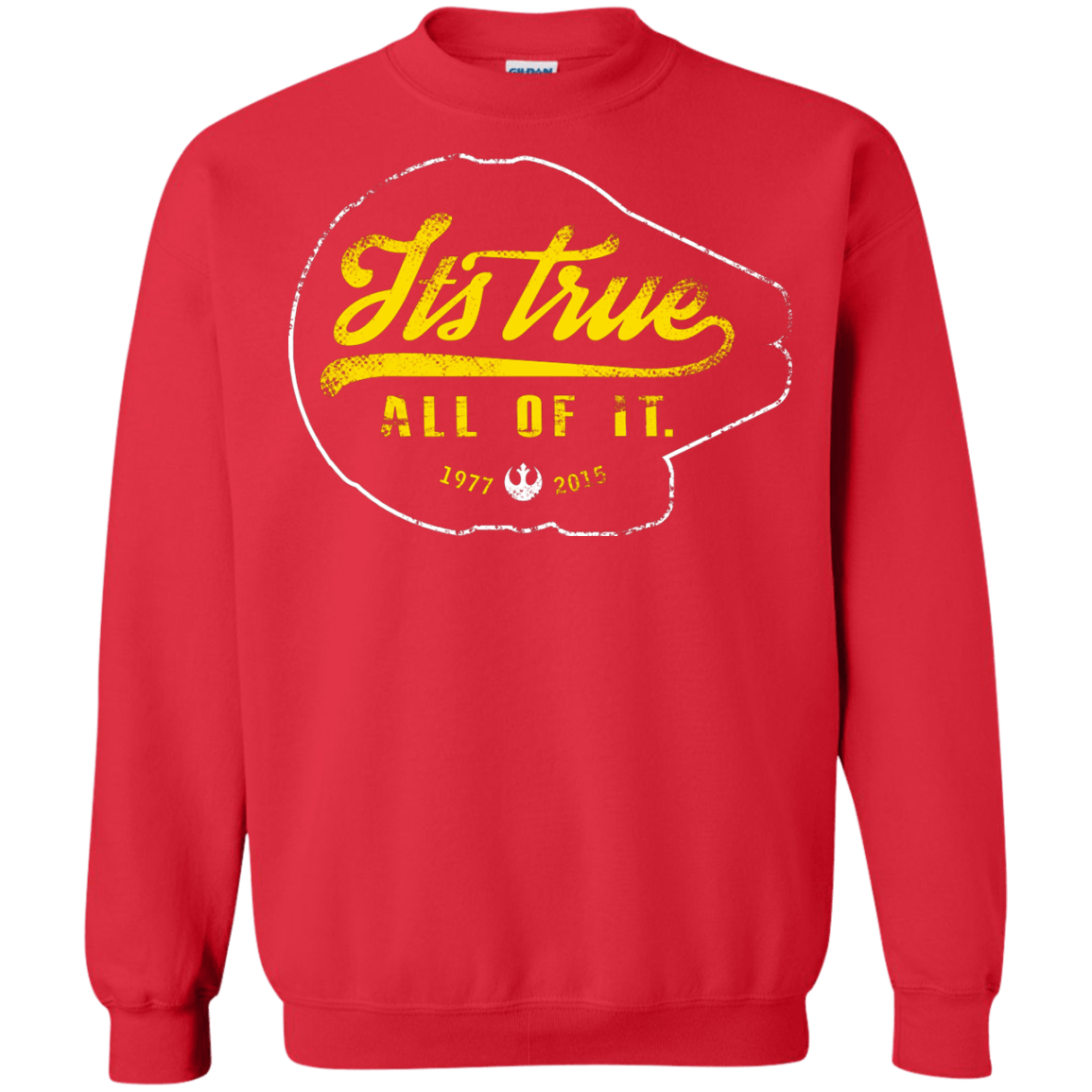 Sweatshirts Red / S Its True Crewneck Sweatshirt