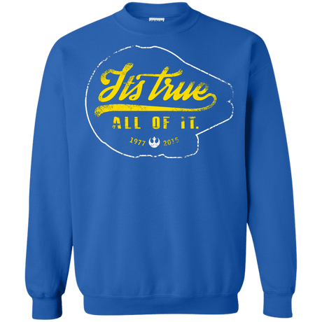 Sweatshirts Royal / S Its True Crewneck Sweatshirt