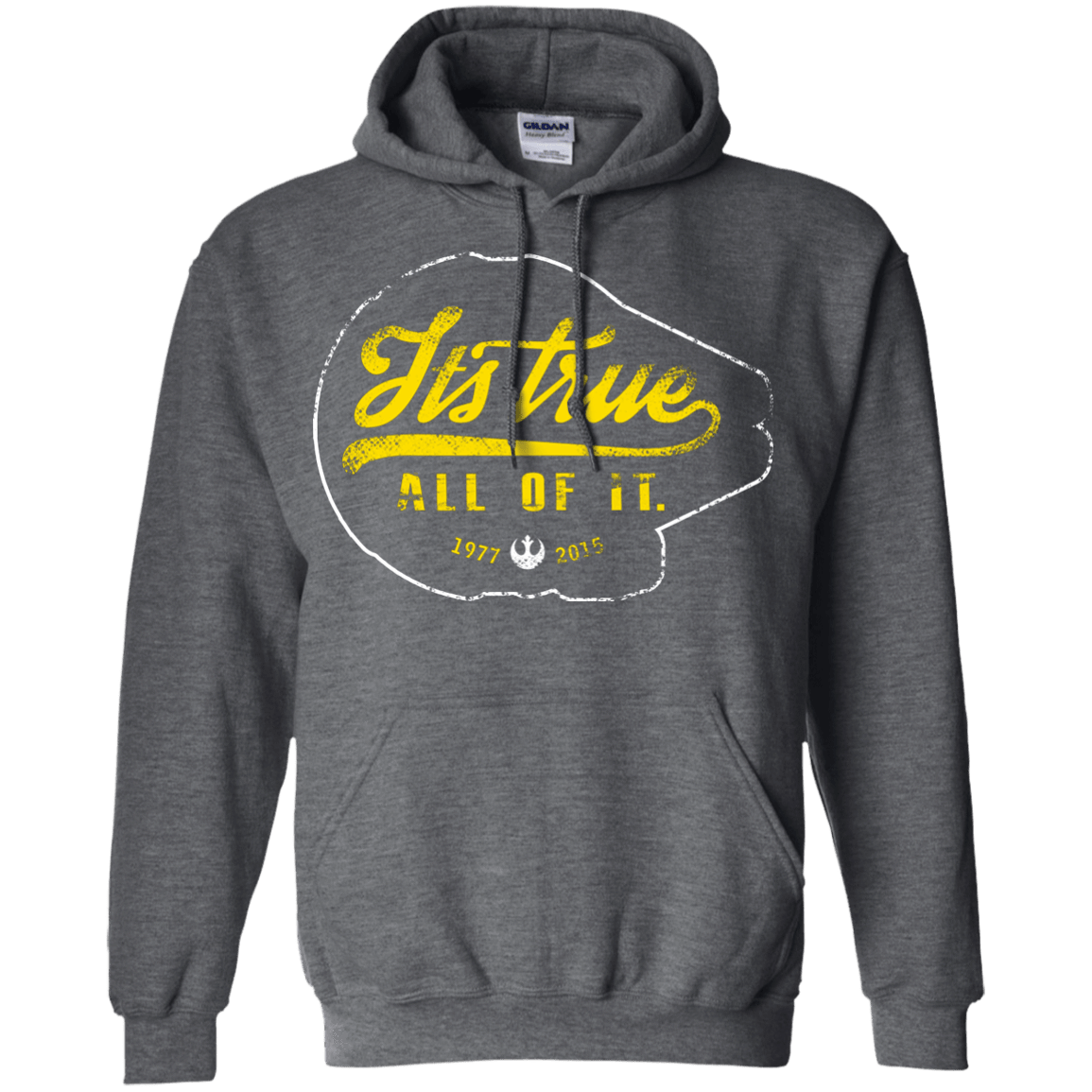 Sweatshirts Dark Heather / S Its True Pullover Hoodie
