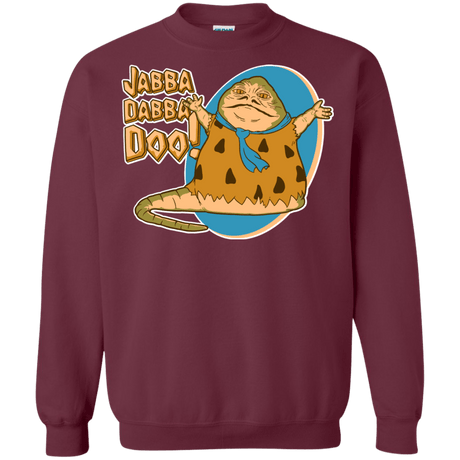 Sweatshirts Maroon / S Jabba Dabba Doo Crewneck Sweatshirt