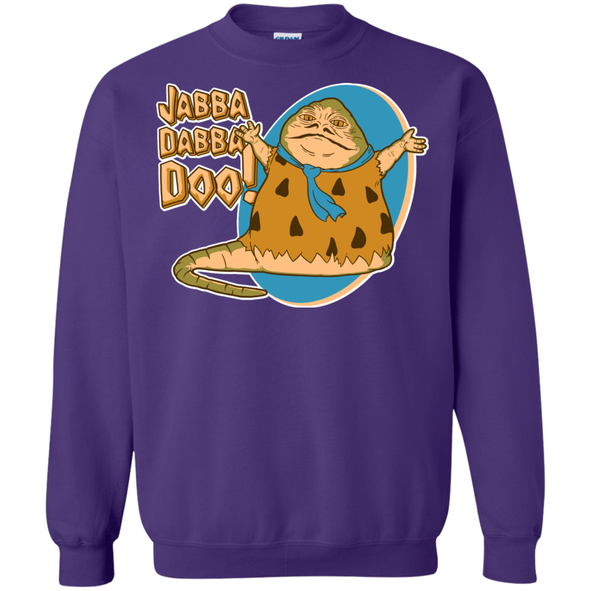 Sweatshirts Purple / S Jabba Dabba Doo Crewneck Sweatshirt