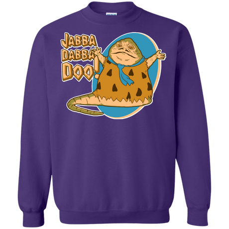 Sweatshirts Purple / S Jabba Dabba Doo Crewneck Sweatshirt