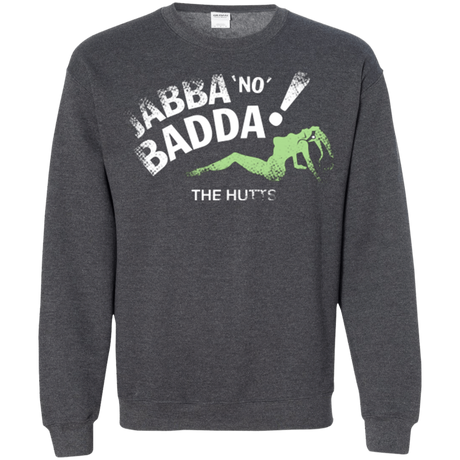 Sweatshirts Dark Heather / Small Jabba No Badda Crewneck Sweatshirt