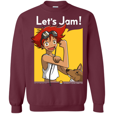 Sweatshirts Maroon / Small JAMMING WITH EDWARD Crewneck Sweatshirt