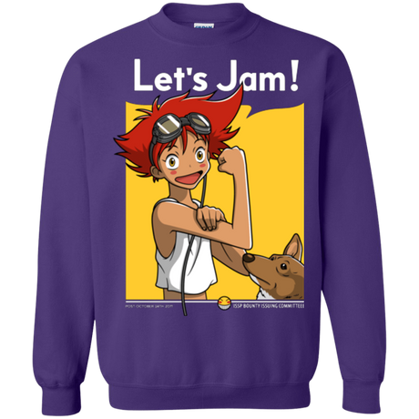 Sweatshirts Purple / Small JAMMING WITH EDWARD Crewneck Sweatshirt