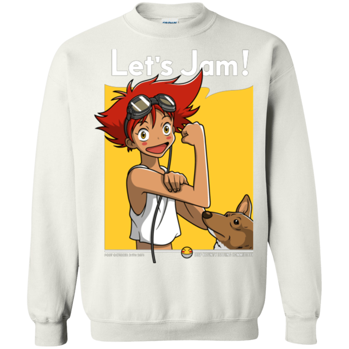 Sweatshirts White / Small JAMMING WITH EDWARD Crewneck Sweatshirt