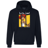 Sweatshirts Navy / Small JAMMING WITH EDWARD Premium Fleece Hoodie