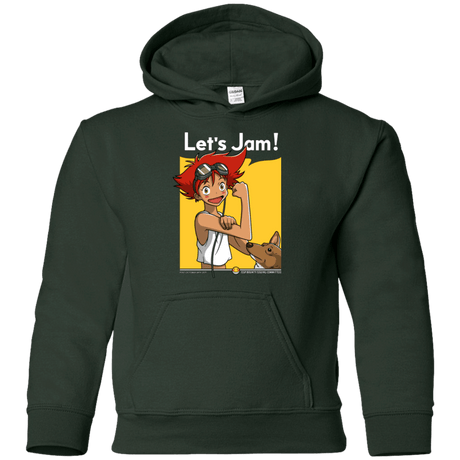 Sweatshirts Forest Green / YS JAMMING WITH EDWARD Youth Hoodie