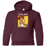 Sweatshirts Maroon / YS JAMMING WITH EDWARD Youth Hoodie