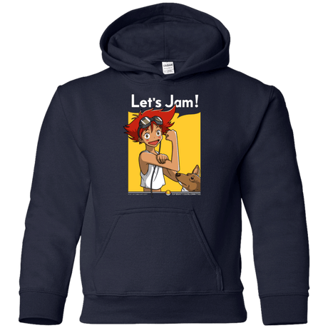 Sweatshirts Navy / YS JAMMING WITH EDWARD Youth Hoodie