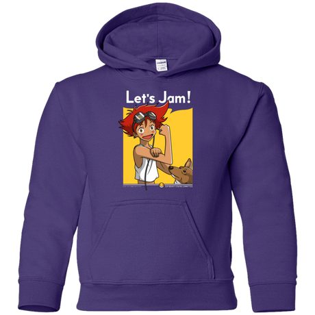 Sweatshirts Purple / YS JAMMING WITH EDWARD Youth Hoodie