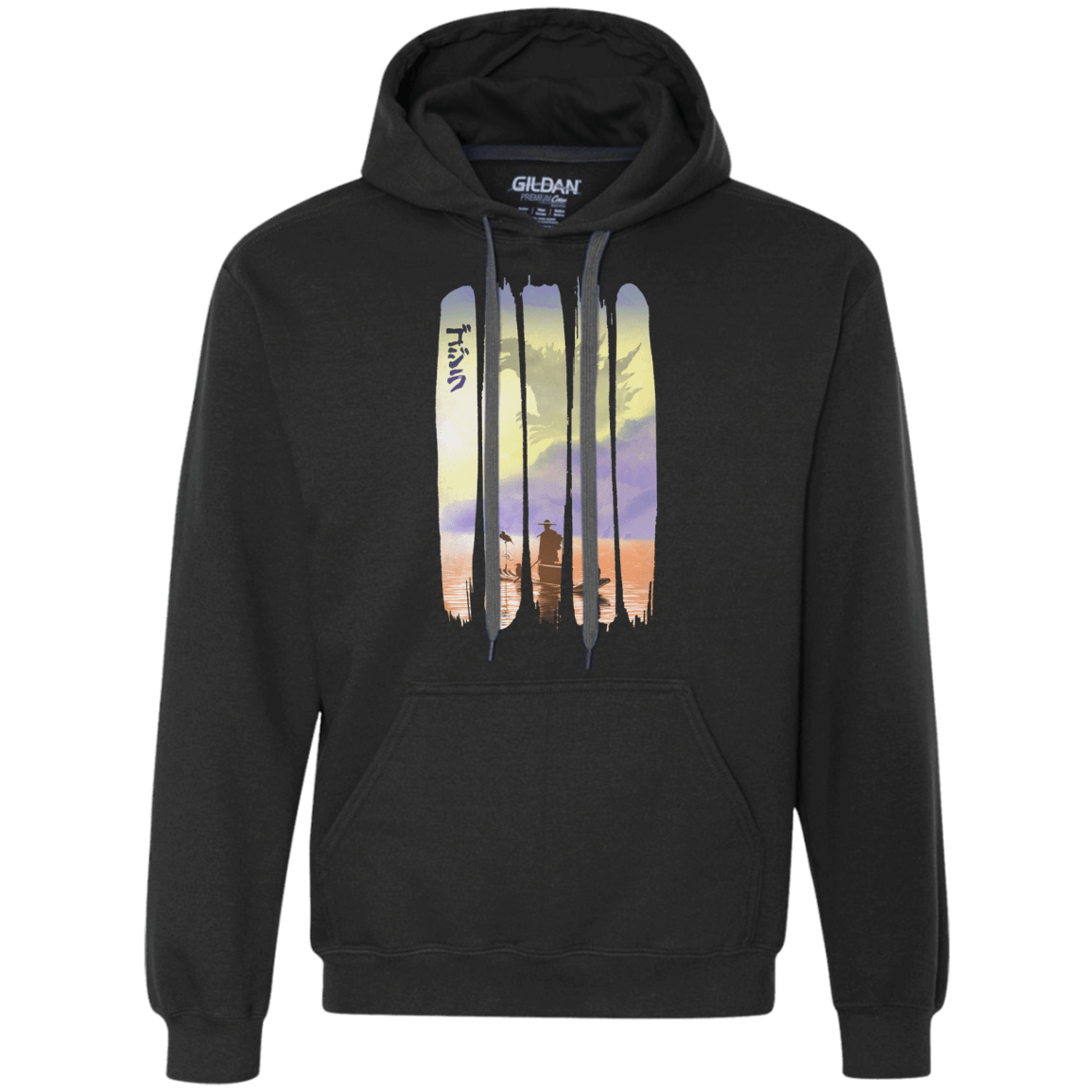 Sweatshirts Black / S Japanese Kaiju Premium Fleece Hoodie