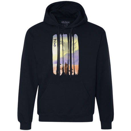 Sweatshirts Navy / S Japanese Kaiju Premium Fleece Hoodie