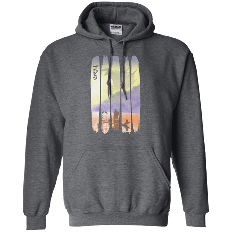 Sweatshirts Dark Heather / S Japanese Kaiju Pullover Hoodie