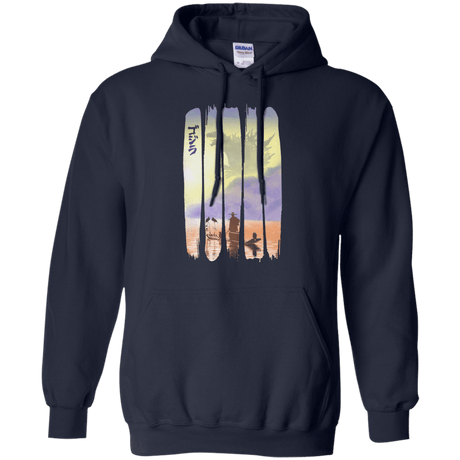 Sweatshirts Navy / S Japanese Kaiju Pullover Hoodie