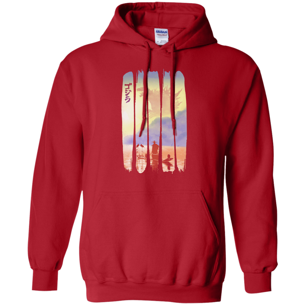 Sweatshirts Red / S Japanese Kaiju Pullover Hoodie
