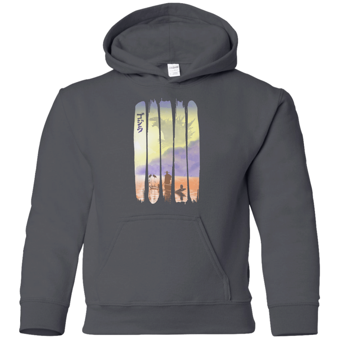 Sweatshirts Charcoal / YS Japanese Kaiju Youth Hoodie