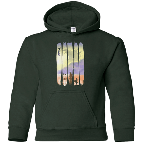 Sweatshirts Forest Green / YS Japanese Kaiju Youth Hoodie