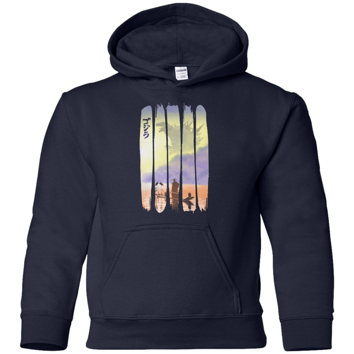 Sweatshirts Navy / YS Japanese Kaiju Youth Hoodie