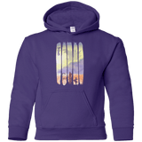 Sweatshirts Purple / YS Japanese Kaiju Youth Hoodie