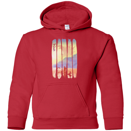 Sweatshirts Red / YS Japanese Kaiju Youth Hoodie