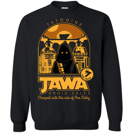 Sweatshirts Black / Small Jawa Droid Sales Crewneck Sweatshirt