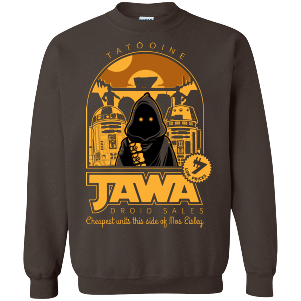 Sweatshirts Dark Chocolate / Small Jawa Droid Sales Crewneck Sweatshirt