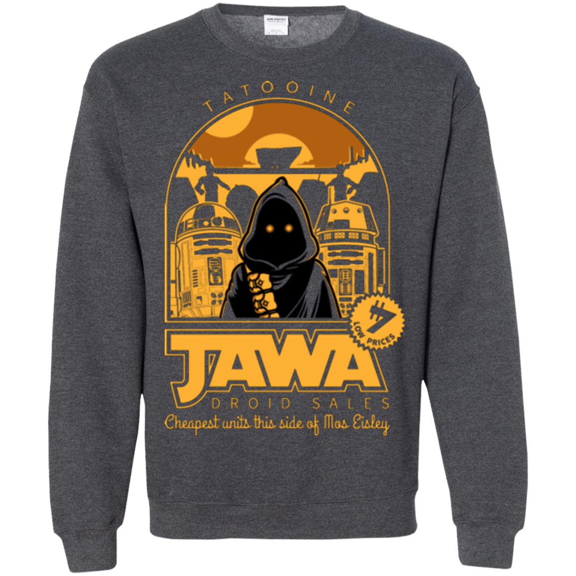 Sweatshirts Dark Heather / Small Jawa Droid Sales Crewneck Sweatshirt