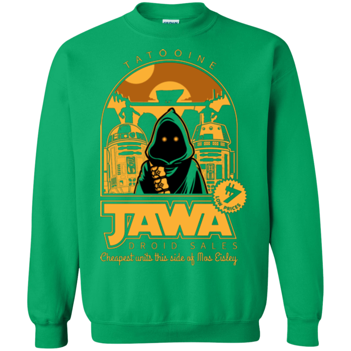 Sweatshirts Irish Green / Small Jawa Droid Sales Crewneck Sweatshirt