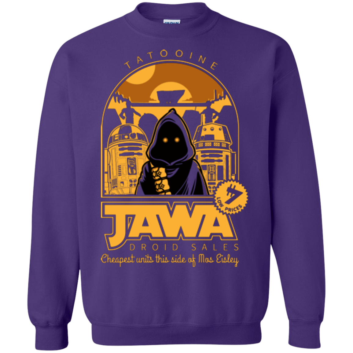 Sweatshirts Purple / Small Jawa Droid Sales Crewneck Sweatshirt