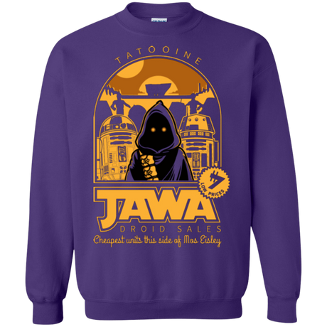 Sweatshirts Purple / Small Jawa Droid Sales Crewneck Sweatshirt