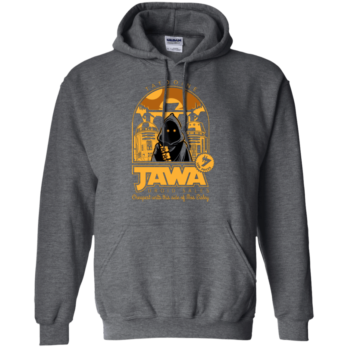 Sweatshirts Dark Heather / Small Jawa Droid Sales Pullover Hoodie