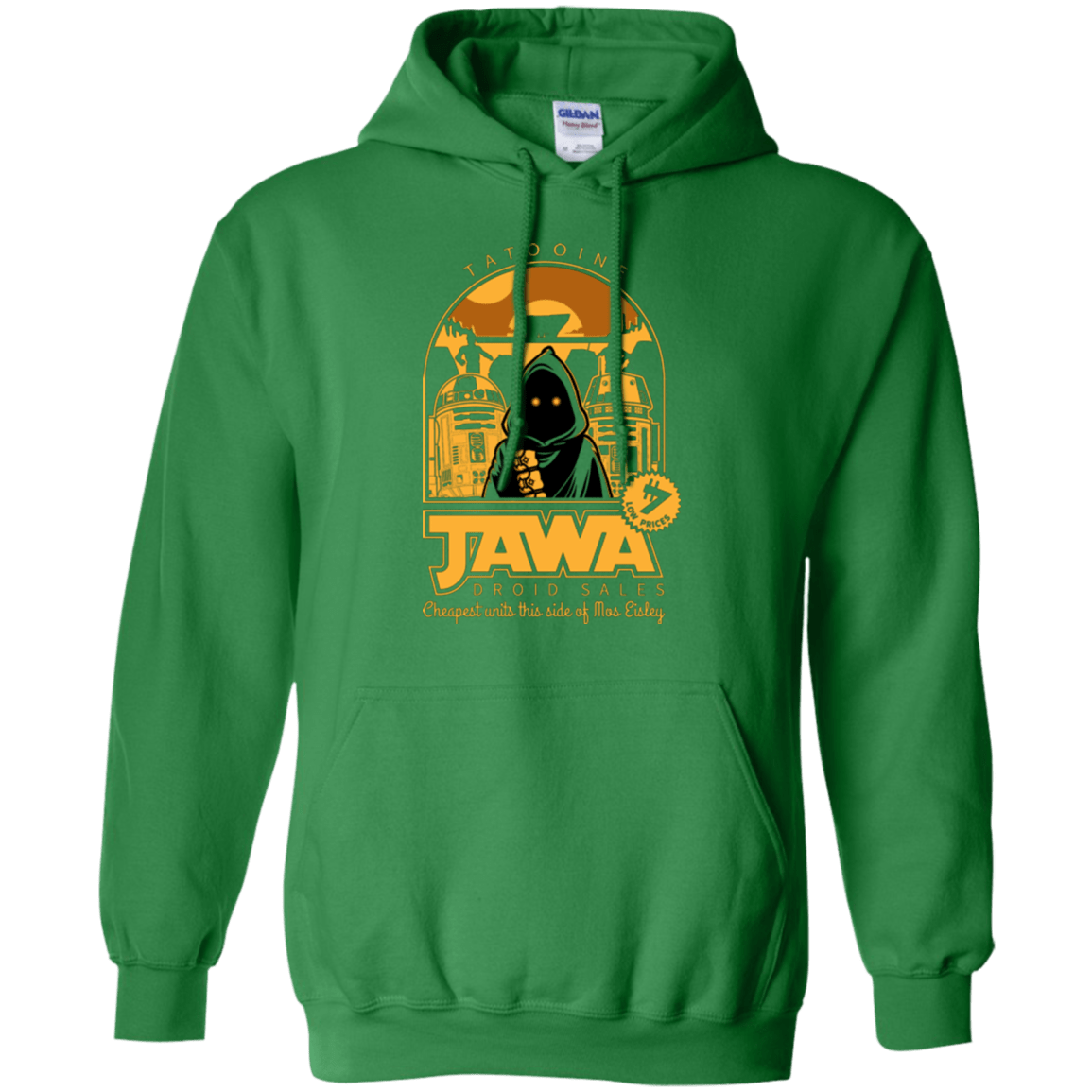 Sweatshirts Irish Green / Small Jawa Droid Sales Pullover Hoodie