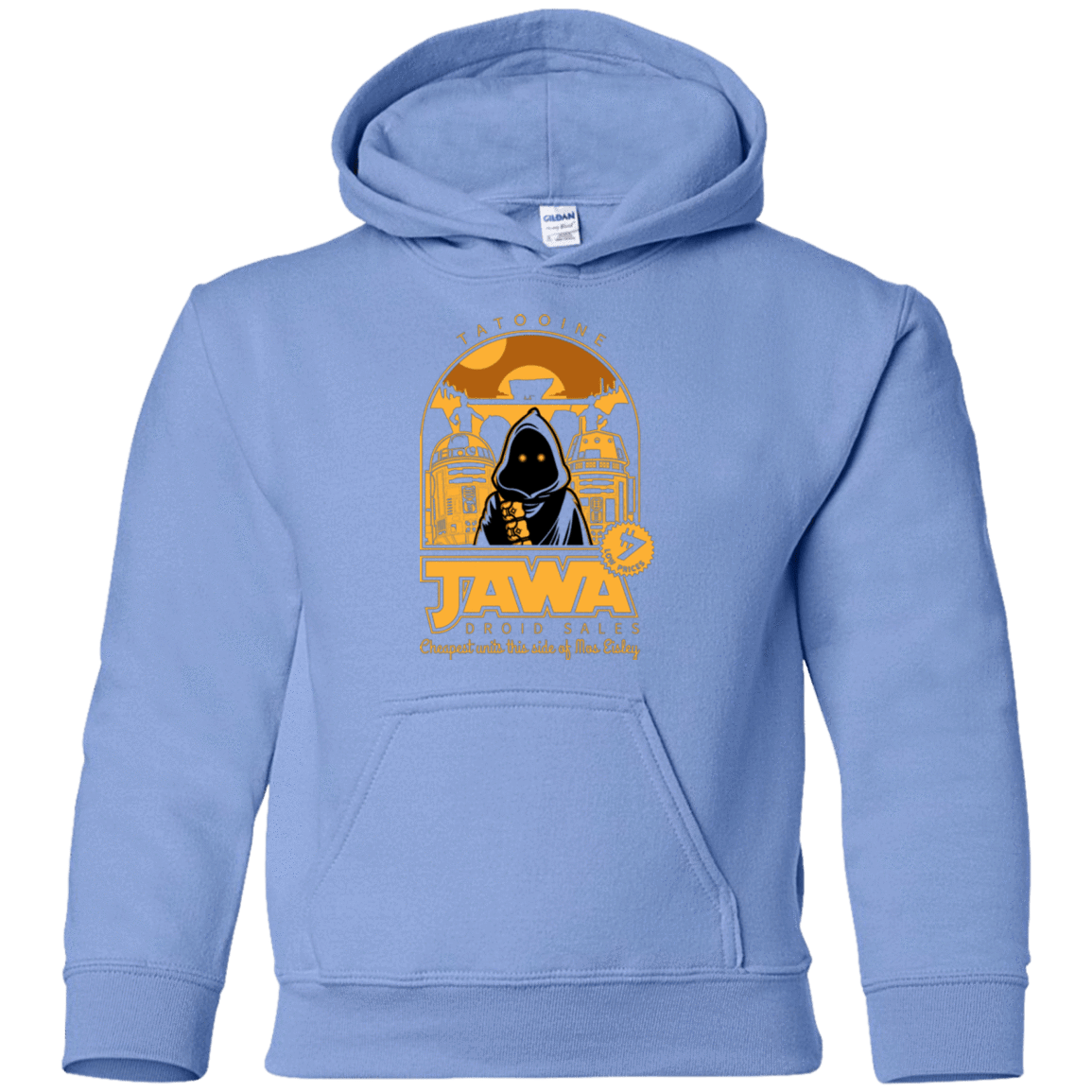 Sweatshirts Carolina Blue / YS Jawa Droid Sales Youth Hoodie