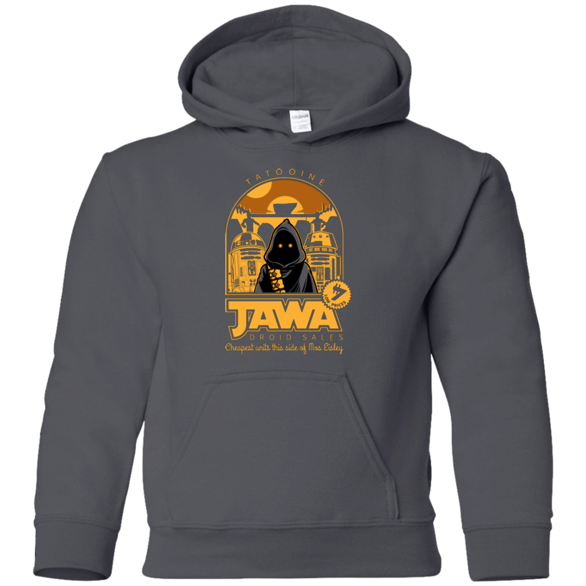 Sweatshirts Charcoal / YS Jawa Droid Sales Youth Hoodie