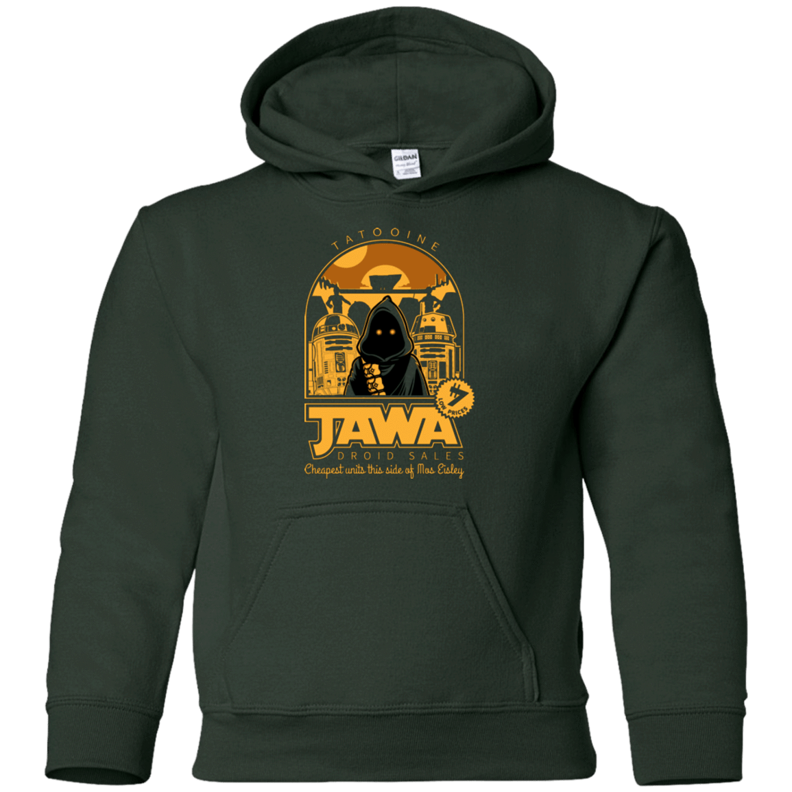 Sweatshirts Forest Green / YS Jawa Droid Sales Youth Hoodie