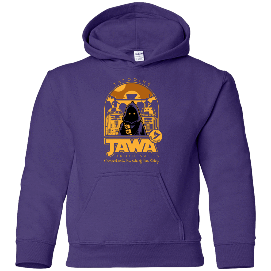 Sweatshirts Purple / YS Jawa Droid Sales Youth Hoodie