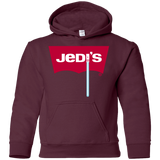 Sweatshirts Maroon / YS Jedi's Youth Hoodie