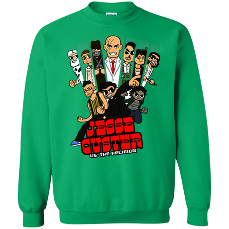 Sweatshirts Irish Green / S Jesse Custer vs The Religion Crewneck Sweatshirt