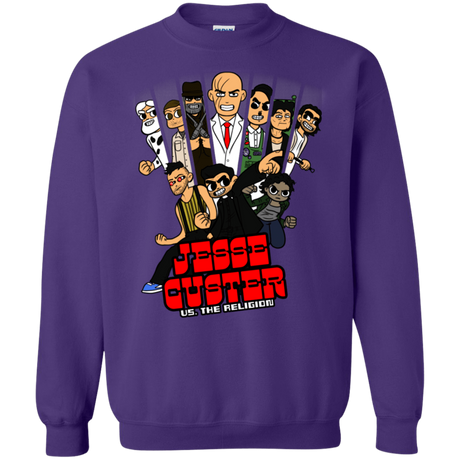 Sweatshirts Purple / S Jesse Custer vs The Religion Crewneck Sweatshirt