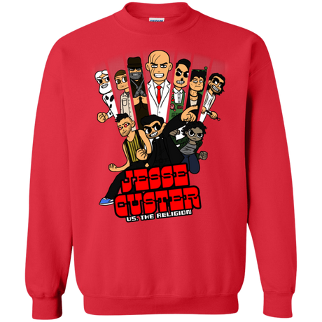 Sweatshirts Red / S Jesse Custer vs The Religion Crewneck Sweatshirt