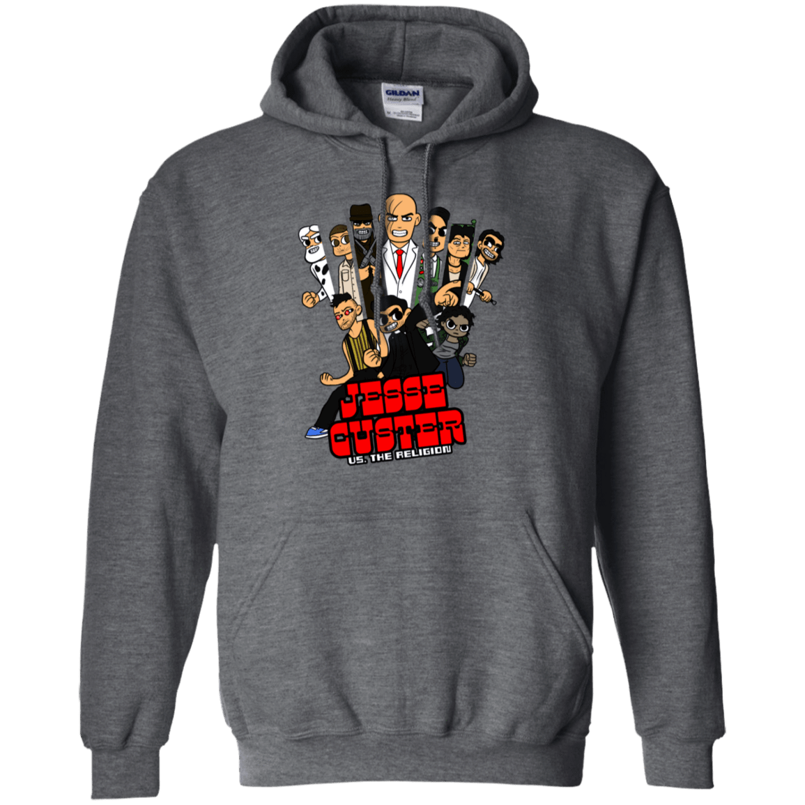 Sweatshirts Dark Heather / S Jesse Custer vs The Religion Pullover Hoodie