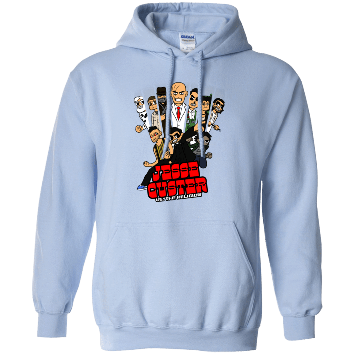 Sweatshirts Light Blue / S Jesse Custer vs The Religion Pullover Hoodie