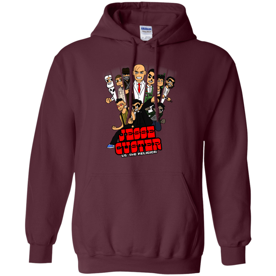 Sweatshirts Maroon / S Jesse Custer vs The Religion Pullover Hoodie