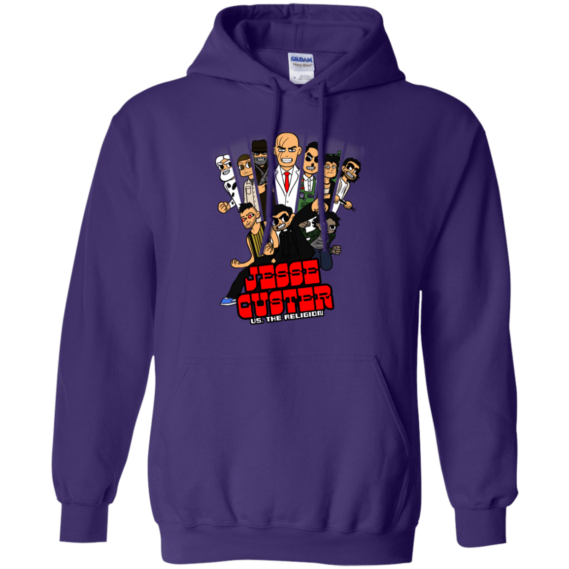 Sweatshirts Purple / S Jesse Custer vs The Religion Pullover Hoodie